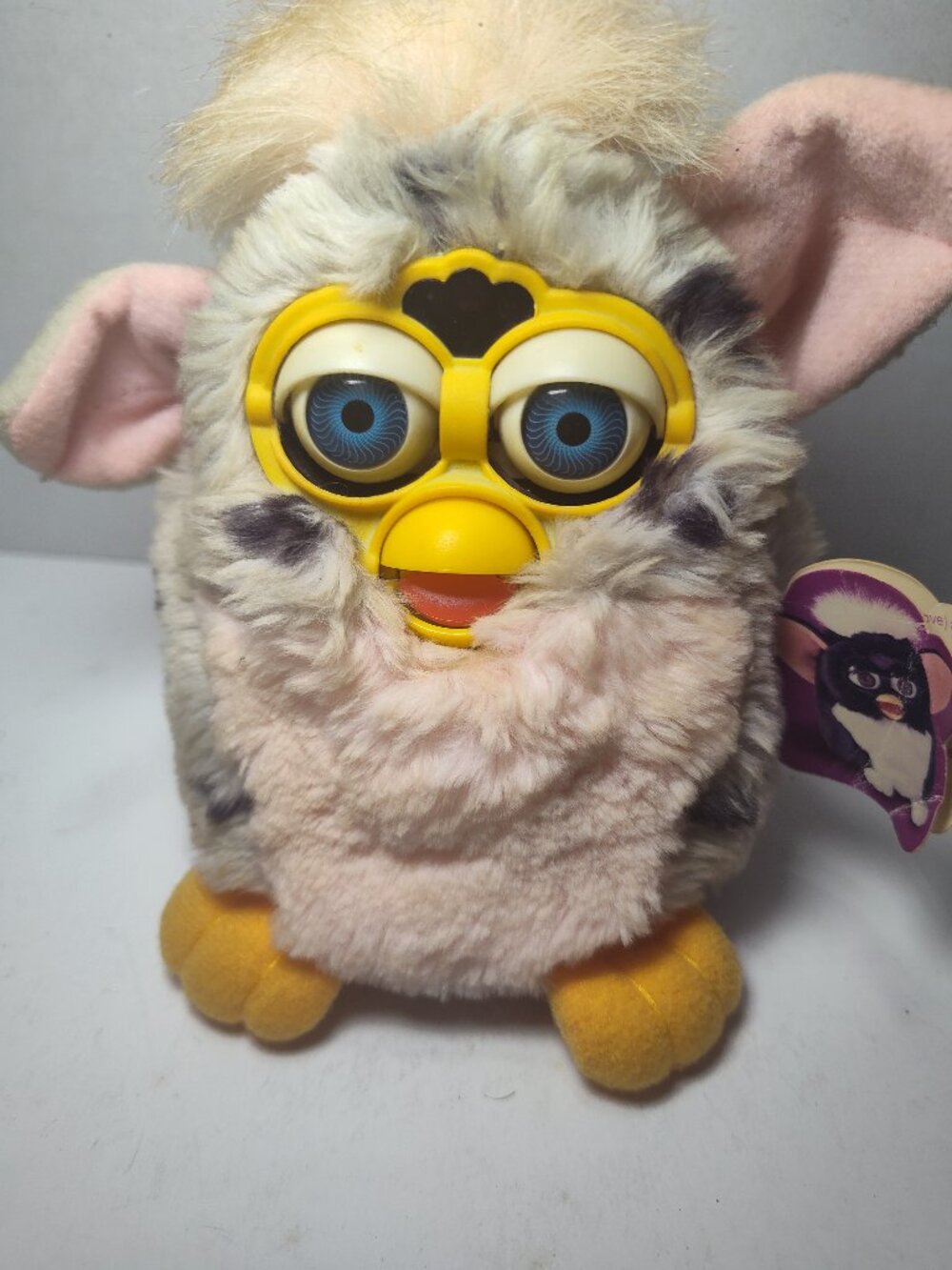 Tiger Electronics Furby Model 70-800 Gray Pink Leopard Spots 1998 Parts Repair